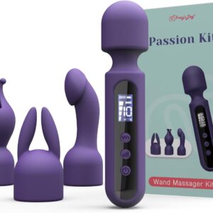 Tracy's Dog Wand Vibrator Kits, Couple Adult Sex Toys with 3 Attachments