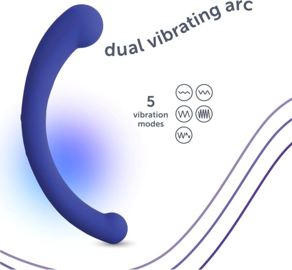 plusOne Dual Vibrating Arc Personal Massager