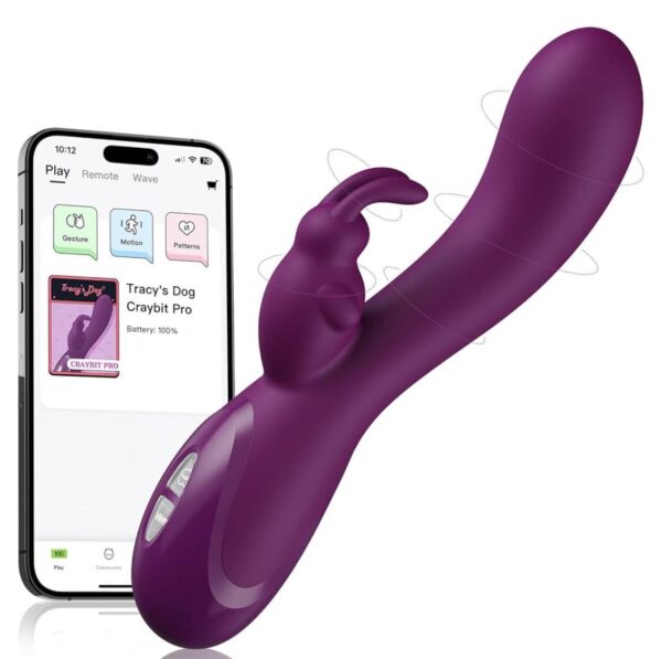 Tracy’s Dog Triple Stimulation Rabbit Vibrator with App Control